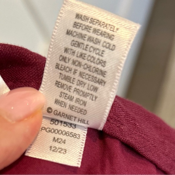 NWT - Garnet Hill Easy Linen Wrap Dress - Picture 11 of 16